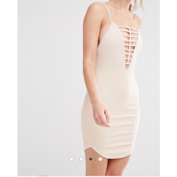 ASOS Nude Mini Dress - Picture 4 of 5